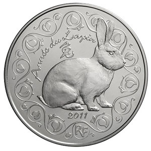 5 x 2011 €5 Silver BU - Year of the RABBIT